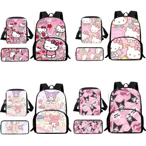 Cute sanhos Hello Kitty Kuromi zaini borsa a tracolla astuccio per matite pupilla borse da scuola di grande capacità per ragazzi e ragazze miglior regalo 1