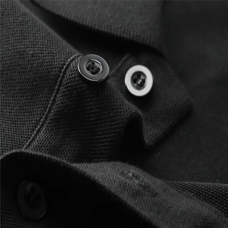 Polo in cotone a maniche lunghe, maglietta traspirante primaverile e autunnale da uomo e da donna, abbigliamento da lavoro con ricamo logo stampato 4