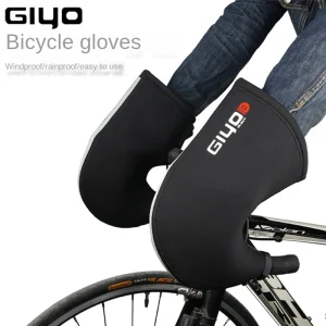Giyo antivento autunno inverno Mountain Road manico per bicicletta guanti da neve guanti da ciclismo guanti da Bar guanti caldi a prova di freddo 1