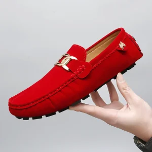 2025 Nuove scarpe a cuffia fatte a mano Suola morbida da uomo Slip-On Scarpe casual pigre Trbottomia traspirante Più facile per abbinare di grandi dimensioni 1
