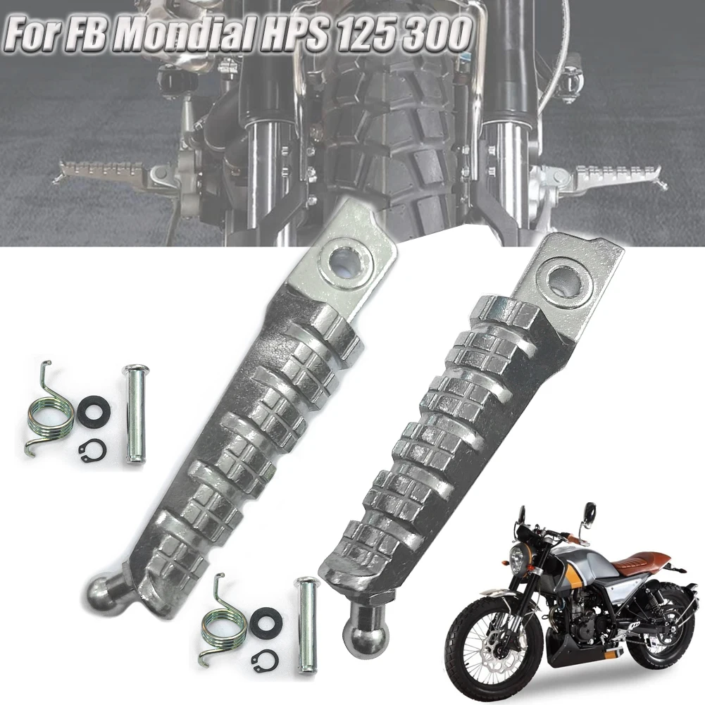 Accessori moto Anteriore Sinistro Destro Poggiapiedi Pedane Pedale Per FB Mondial HPS125 HPS 125 300 1