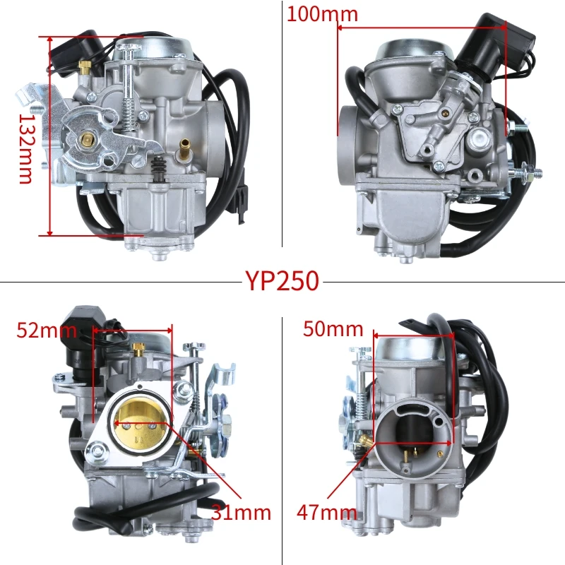 YP250 Moto Carburatore Per Yamaha Majesty 250 Linhai 250 YP 250 250cc Vergaser Linhai 260cc Marquis Te-250cc Scooter ATV 2