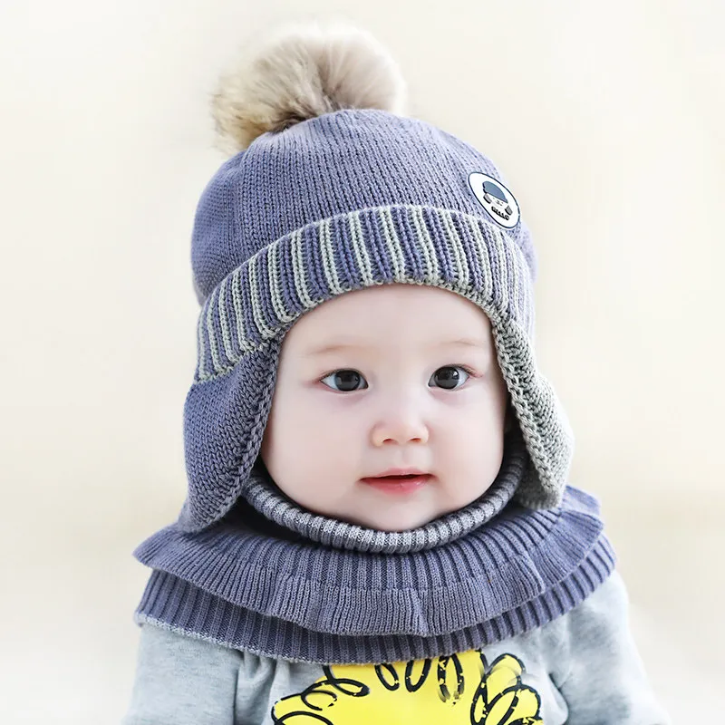 1-3Y Sciarpa invernale per bambini Scaldacollo per bambini Ghetta per il collo per bambini Silenziatore lavorato a maglia di lana morbida Ragazzi Ragazze Sciarpa calda all'uncinetto solida 6