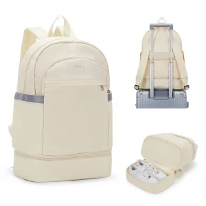 Zaino da palestra, zaino da viaggio per donna, borsa sportiva da allenamento con scomparto per scarpe, borse da trasporto casual per il weekend per yoga all'aperto 1