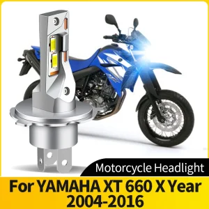 35W H4 9003 HB2 Super Bright 6000K Bianco Moto Lampadine A LED Faro Per YAMAHA XT 660 X Anno 2004-2016 Moto Plug & Play 1