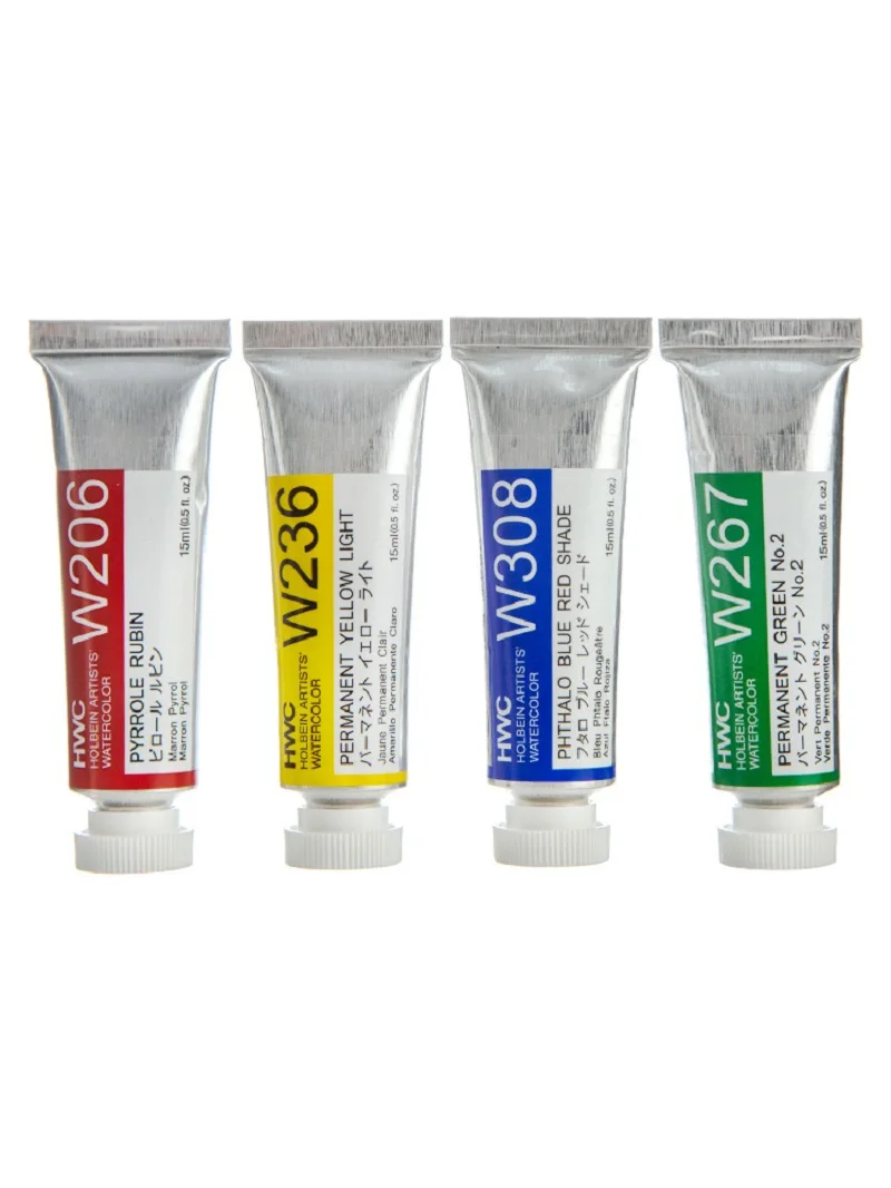 Materiale scolastico per tavolozza acquarela da 15 ml per artista Holbein originale importato 1