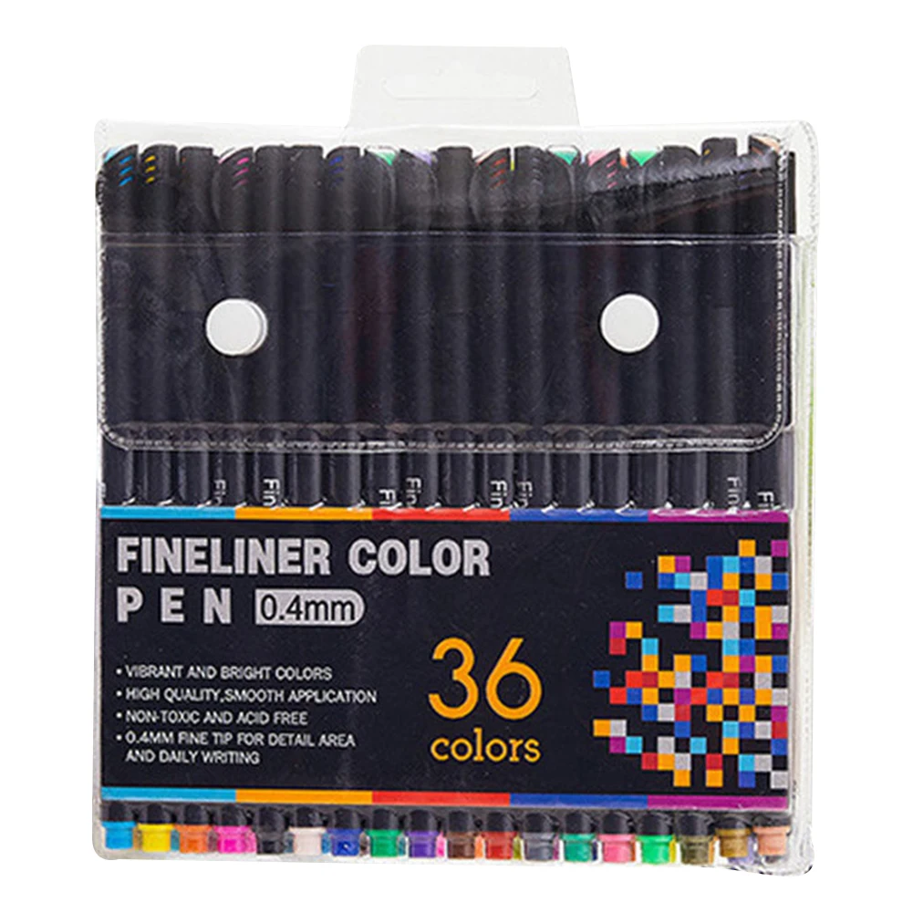 Set di penne colorate per matita Fine pennarelli per diario penna per pennarelli da 0.4mm Micron disegno pennarello per schizzi Tiralineas pennarelli artistici Brashpen 2