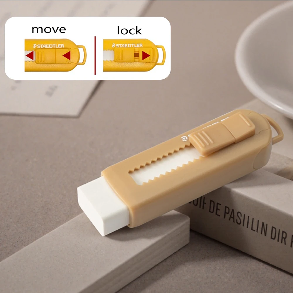 Nuovo Gomma STAEDTLER Tè pomeridiano Limitata Gomma push-pull ultra pulita Nessun detriti o segni Sinistra Ritorno a scuola Cancelleria Kawaii 5