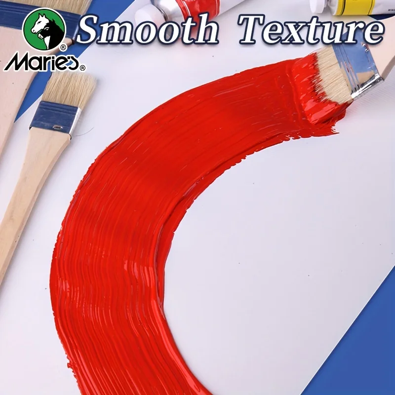 Set di 5 colori ad olio di Marie, 50 ml/1,7 fl. oz x 5 tubi, kit professionale di pigmenti ricchi, varietà vibrante di colori lisci per artisti 3