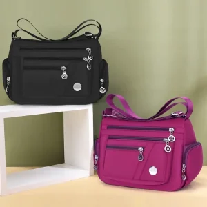 Borse a tracolla impermeabili in nylon da donna per borse a tracolla da donna Borsa a tracolla da viaggio di grande capacità Borse casual di alta qualità 1