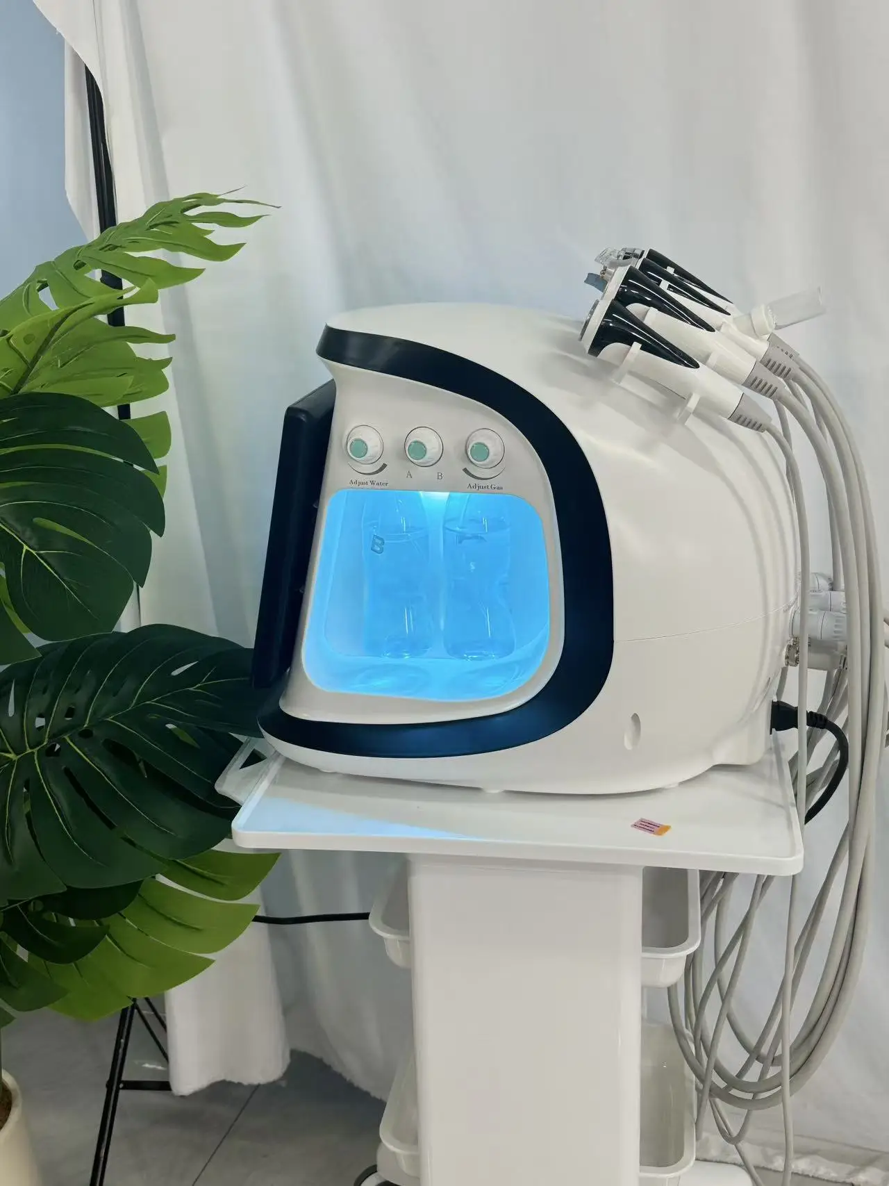 Nuovo acqua dermoabrasione ossigeno ghiaccio blu Smart Jet Aqua Peel piccola bolla dispositivo per la pulizia della pelle macchina per il viso 3