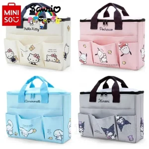 Hello Kitty Nuova borsa per pannolini Borsa per cartoni animati Mini borsa per bambini Borsa per pannolini per bambini alla moda multifunzionale Tela portatile di alta qualità 1