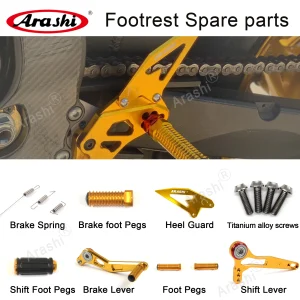 Arashi 2.0 Aggiornato Pedane Regolabili Sostituzione Cambio Leva di Collegamento Selettore Ingranaggi Per Arashi Poggiapiedi Pezzi di Ricambio Pedane 1
