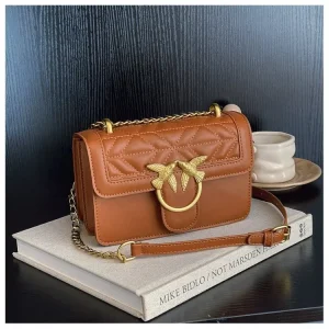 Swallow New Fashion Chain Nuova borsa a tracolla 2025 Borsa da donna in pelle di pecora Borsa a tracolla singola in twill 1