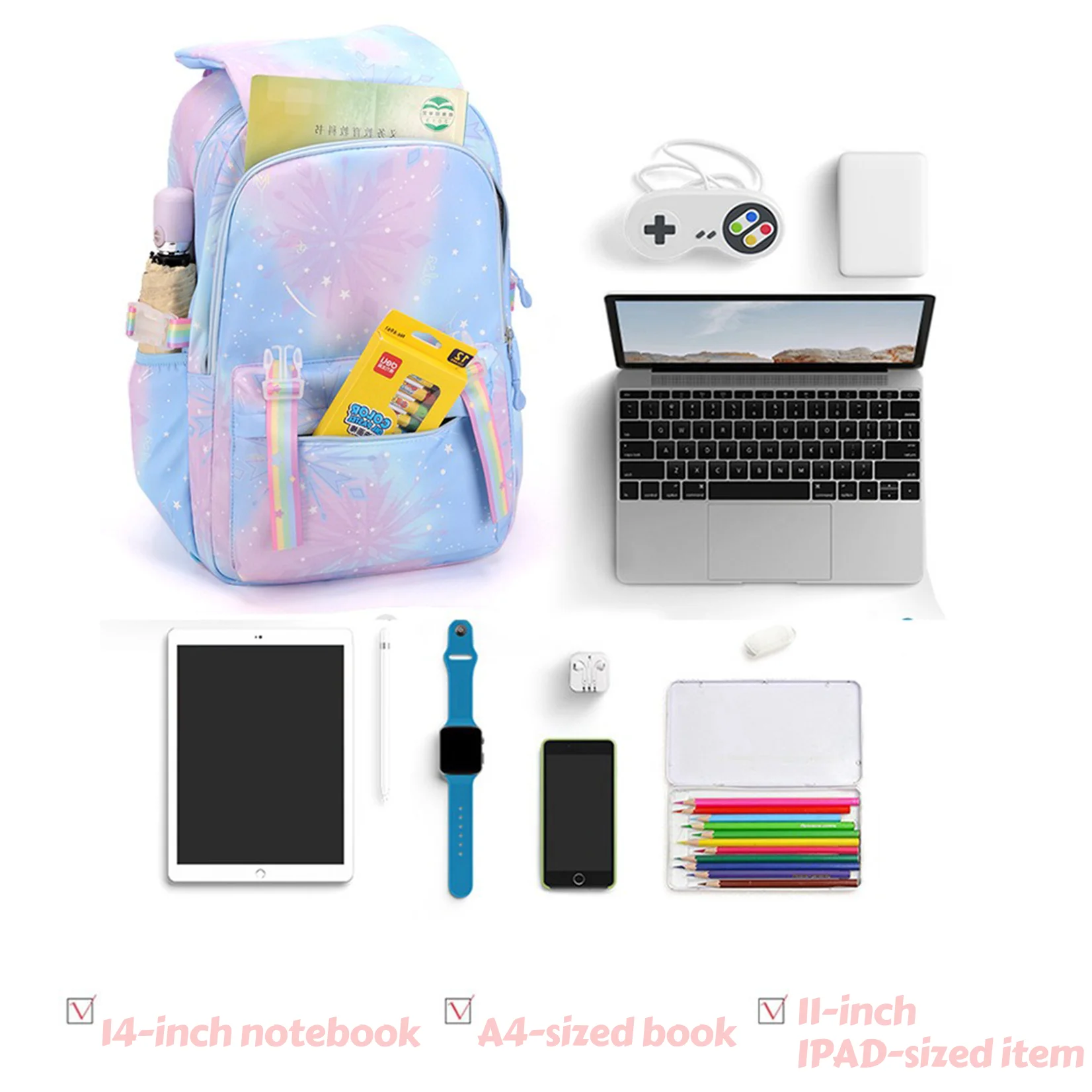 Zaino My Little Pony Ragazzi Ragazze Bookbag Borsa Studente Adolescente Bambini Zaino Zaino Zaino Mochila Regalo di compleanno per bambini 6