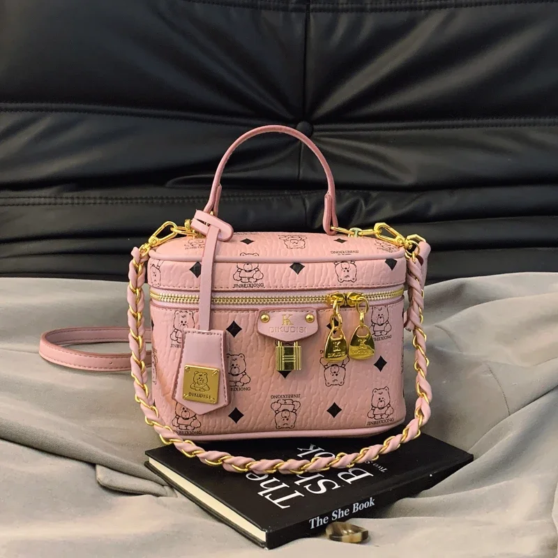 Borsa a tracolla con cerniera in pelle di nuova stilista per donna - Borsa a tracolla classica ed elegante con borsa a tracolla 4