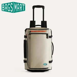 Zaino da viaggio BAGSMART da 43 litri con ruote in PU lisce Zaino a rulli di grande capacità Zaino per valigia da viaggio multifunzione 1