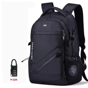 mochila Swiss Zaino antifurto da uomo USB Notebook Borse da viaggio scolastiche impermeabili Business 15.6 Zaino per laptop da 17 pollici da donna 1