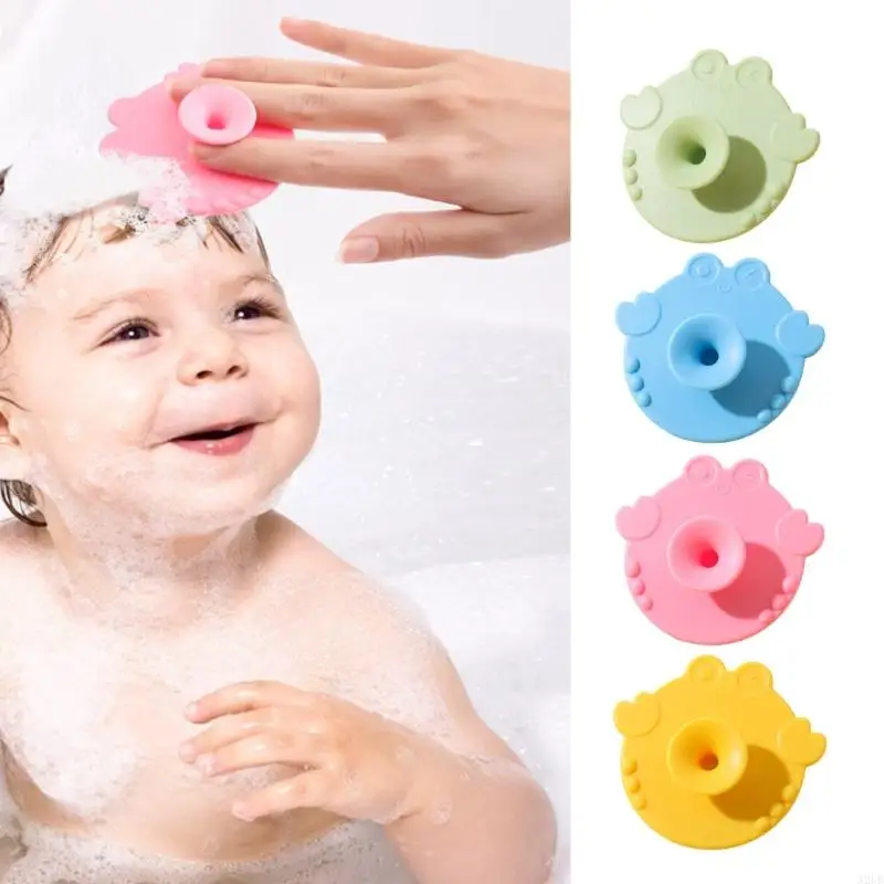 Spazzo pulizia del bambino in silicone grado alimentare Strumento massaggio delicato per cura del bagno per il A2UB 5