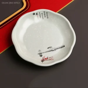 Stoviglie in melammina A5 Piatti piani in plastica infrangibili addensati Piatti da frutta squisiti Accessori da cucina Piatti in melamina 1