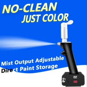 SHANGSE Aggiornato No Clean Aerografo con modulo spray da 0,3 e 0,5 mm Strumento di pittura portatile per modello di tatuaggio Decorazione torta Hobby fai da te 1