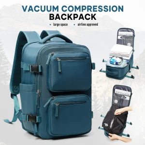 Zaino Borsa da lavoro da uomo Bagaglio a mano Zaino da viaggio sottovuoto Zaino Ryanair Cabina da viaggio Aereo 40x20x25, Zaino sottovuoto ad aria 1