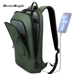 Zaino Heroic Knight per uomo Zaino da lavoro sottile Zaino da viaggio leggero per tablet Borsa per laptop da 14 "15,6" 17 "per lavoro universitario 1