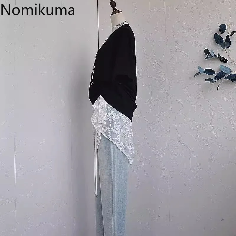 2025 Faldas Mujer De Moda Gonna estiva Abbigliamento donna Fasciatura in pizzo floreale Jupe Moda coreana Saia Irregolare Chic Y2k Gonne 6