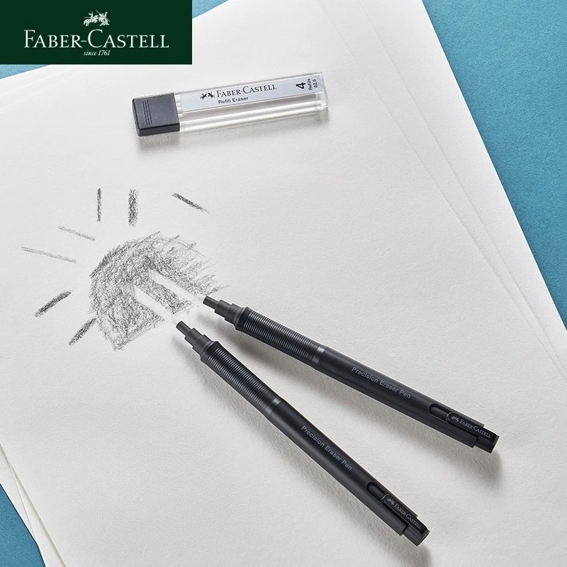 Faber-Castell Gomma per matita automatica retrattile Gomma per matita ad alta precisione Strumenti per la correzione della gomma per matita Cancelleria per ufficio scolastico 2