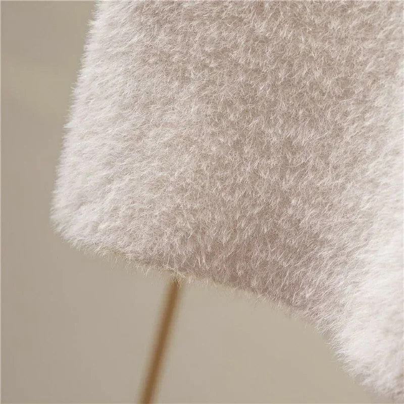 Gonna lavorata a maglia da donna per l'autunno e l'inverno Breve solido a vita alta Imitazione visone gonne avvolgenti Gonna skinny a trapezio ZT20 6