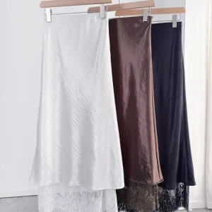 Kuzuwata Nuovo Dolce Vita Alta Sottile Faldas Elegante Sirena di Pizzo Patchwork Gonna Giappone di Lusso Premium All-match Moda Mujer Falda 1