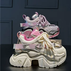 Nuove scarpe da ginnastica Damskie Na Platformie Scarpe colorate Damenschuhe Schuhe Sneaker Scarpe da donna 1