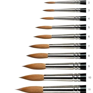 Pennello in martora Kolinsky Winsor & Newton serie 7, rotondo SH 1