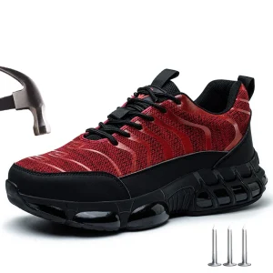 Scarpe antinfortunistiche da lavoro Uomo Donna Anti-smash Anti-puntura Scarpe da ginnastica da lavoro Scarpe con punta in acciaio indistruttibili Stivali protettivi di sicurezza 1