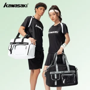 Borsa da palestra Kawasaki Uomo K2G00-C8147 Borsa sportiva con scomparto per scarpe separato per riporre borse da donna asciutte e bagnate 1