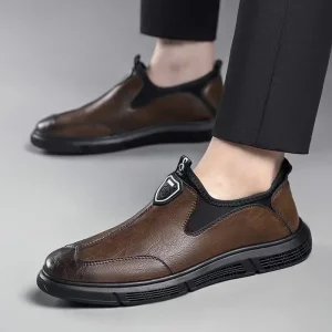 Scarpe in pelle da uomo nuove Stile autunnale Business Fondo morbido Scarpe da lavoro casual alla moda traspiranti Tomaia in PU Stagione primaverile autunnale 1