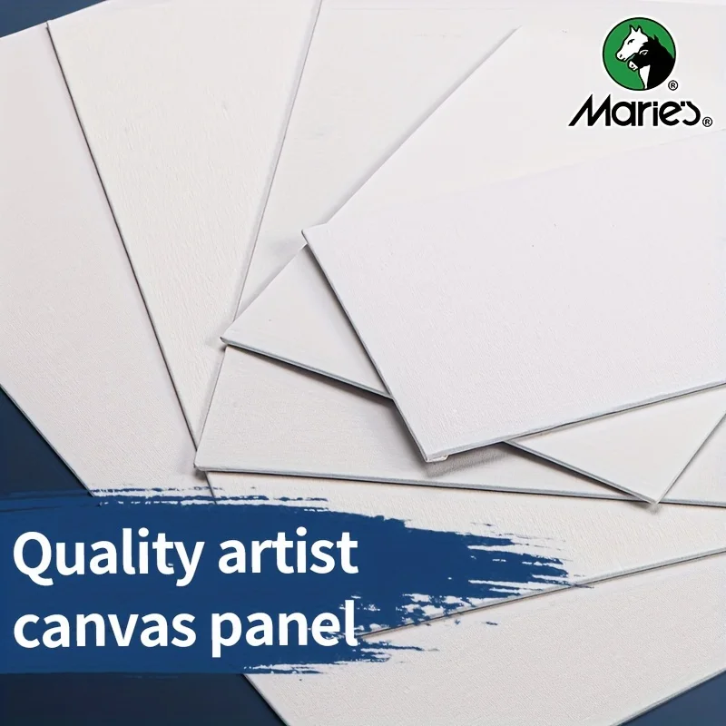 Confezione da 24 pannelli di tela sfusi, 5x7 pollici, bianco vuoto, piccole tavole di tela per guazzo, acrilico, pittura a olio per artisti, studenti 2