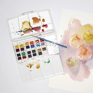Set di colori ad acquerello solido Winsor & Newton Cotman – 24/36 colori vivaci in scatola di latta smaltata portatile, facile da mescolare e solubile in acqua 1