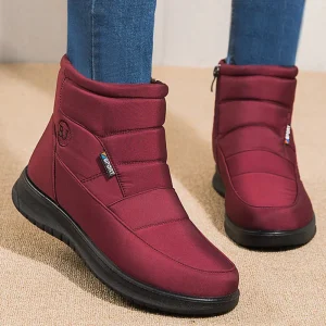 Stivali da donna Stivali di pelliccia impermeabili per la neve Scarpe invernali Donna Casual Gomma Botas Mujer Stivali invernali moda Stivaletti da donna 1