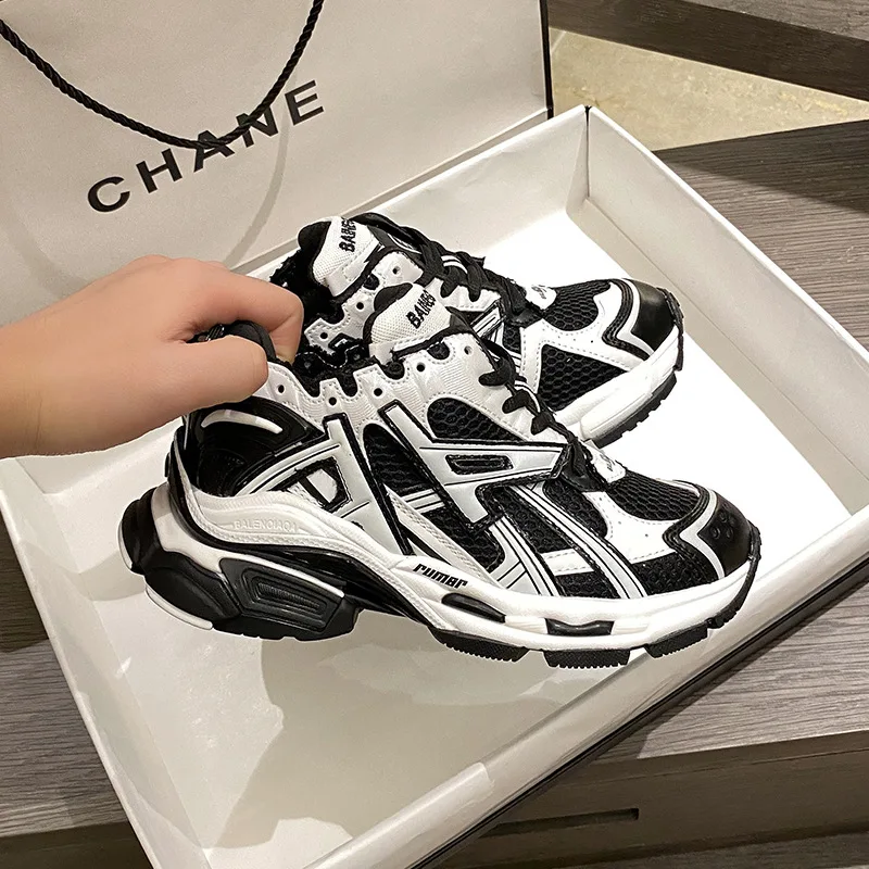 Nuove donne traspiranti sneakers in pelle PU scarpe basse da corsa scarpe sportive scarpe Casual traspiranti donna Chaussure Femme Sapatos 3