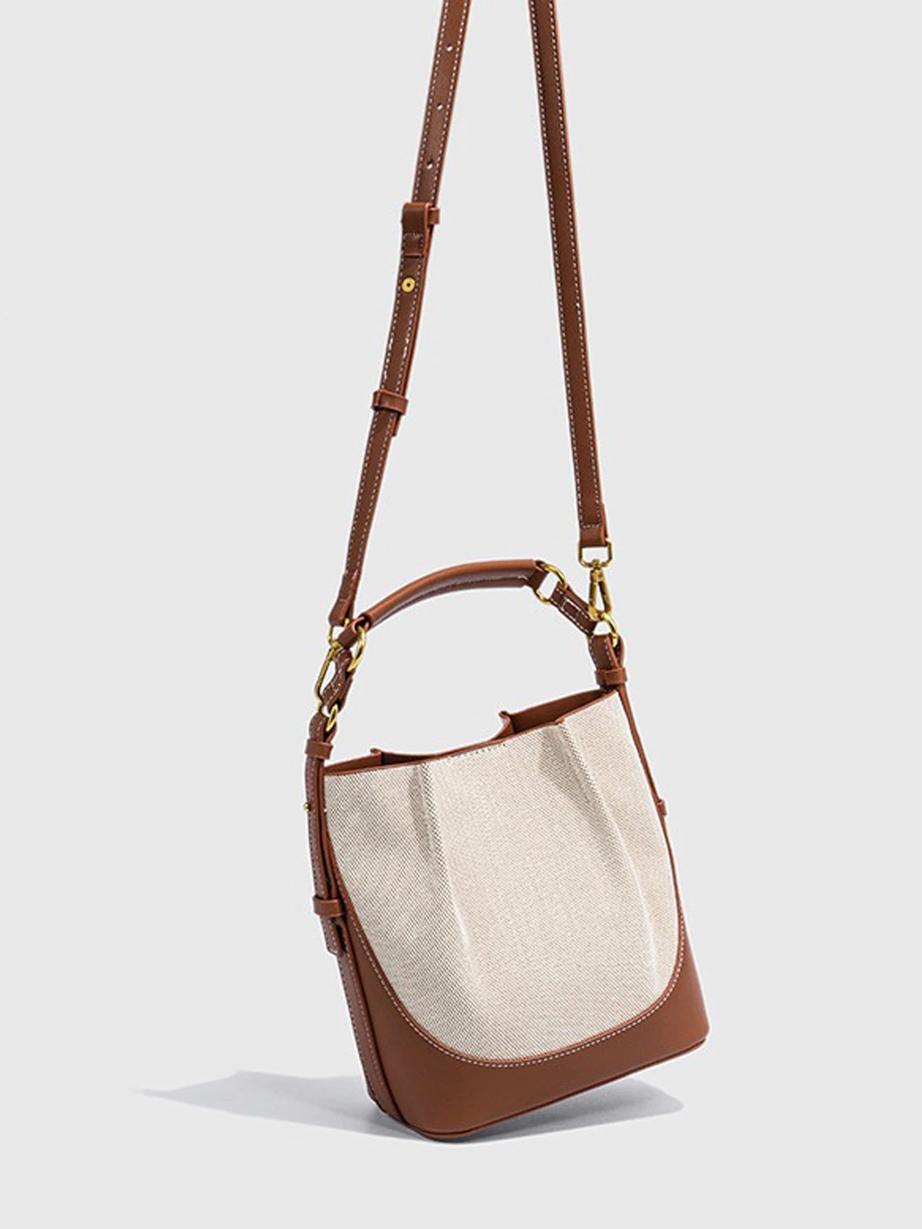 2024 nuova borsa a secchiello con tracolla a tracolla singola con tracolla larga di grande capacità 4