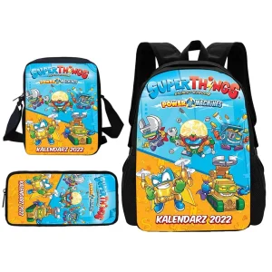 Zaino scolastico per bambini Super Zings SuperThings con borsa a tracolla Borse per matite Borse da scuola per ragazzi e ragazze Miglior regalo 1