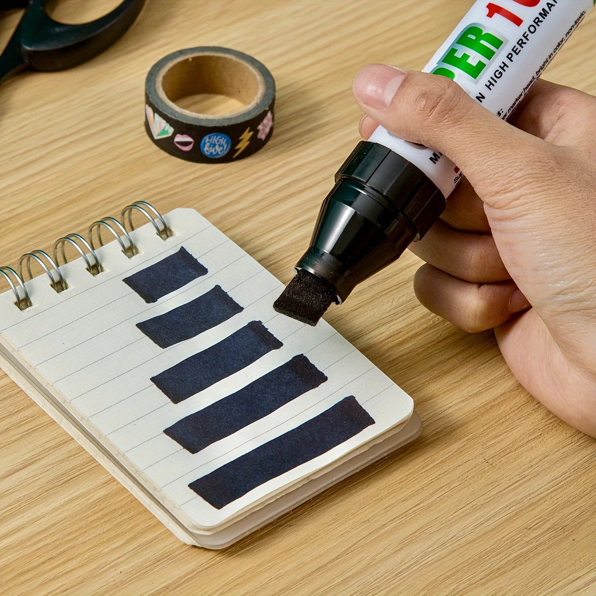 Pennarelli Jumbo, per la protezione dell'identificazione del furto d'identità, protezione del segreto e dell'indirizzo della privacy, punta a scalpello extra larga 3