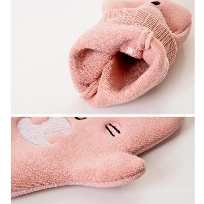 Guanti da bagno creativi per bambini Bambini Cartoon Cactus Guanto da bagno Panno per il viso Guanti per il lavaggio del corpo 4