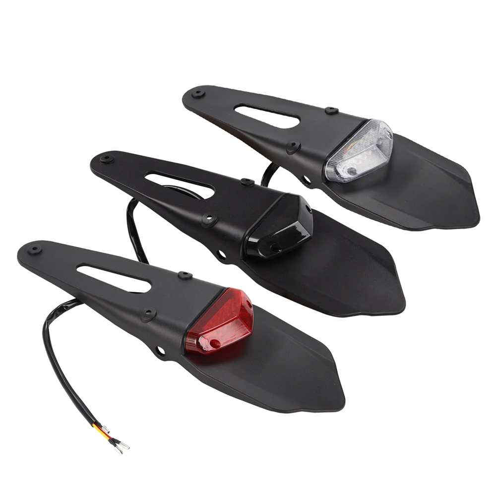 Per KTM Honda Kawasaki Yamaha Luce freno posteriore per moto Fanale posteriore per parafango a LED Moto Enduro Parti di motocross Luci parafango 1