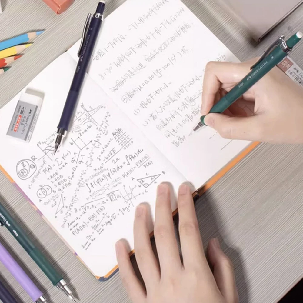 Matita meccanica tedesca Faber-castell Matita per attività di stampa da 0,5 mm Non facile da rompere Studente che disegna Cancelleria scolastica carina 5