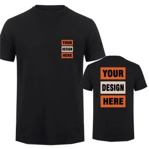 Nome testo personalizzato Tsihrts Aggiungi il tuo messaggio T-shirt in cotone da uomo T-shirt personalizzate T-shirt dal design Personalizza top 1