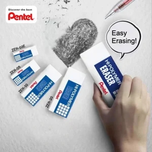Gomma pentel ad alto polimero ZEH-03, in piccole, medie, grandi, dimensioni enormi, piccola gomma che non mancante. Cancelleria per studenti ZEH-99 1