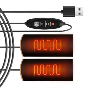 Manopole riscaldate per moto Manopole riscaldate per moto Copertura per impugnatura riscaldata USB Manubrio riscaldanti Kit di riscaldamento rapido termorestringente 1