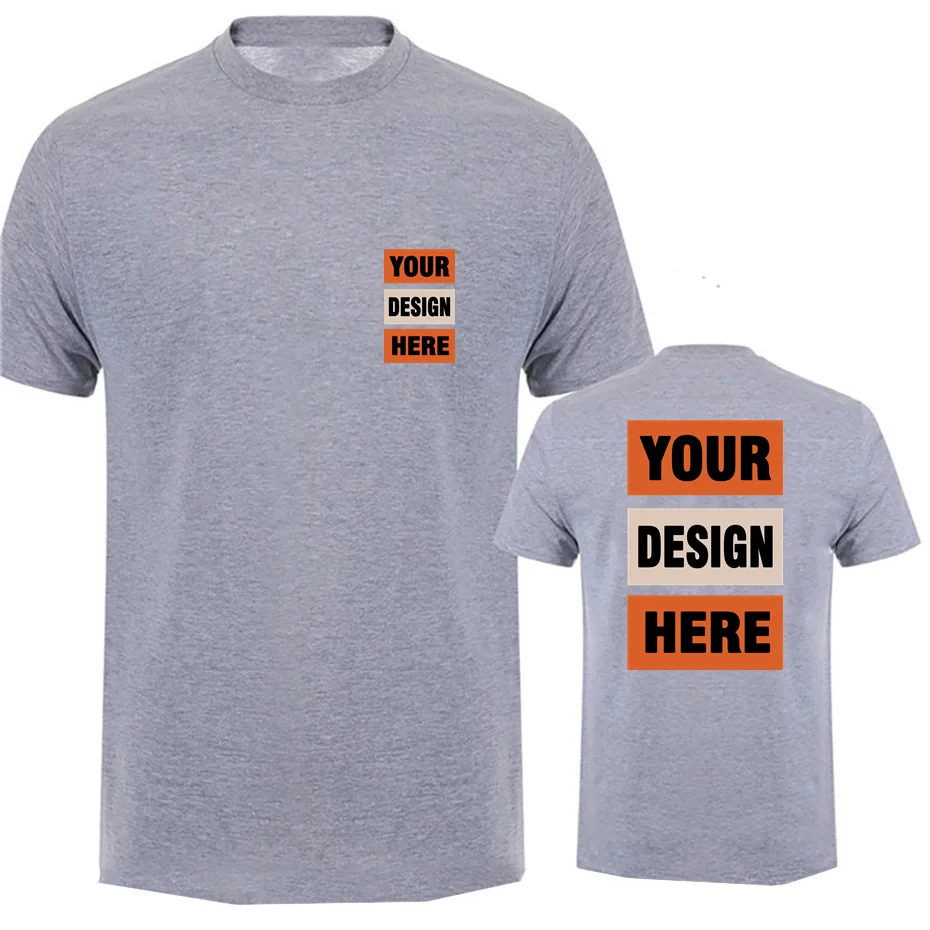 Nome testo personalizzato Tsihrts Aggiungi il tuo messaggio T-shirt in cotone da uomo T-shirt personalizzate T-shirt dal design Personalizza top 5